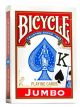 Hrací karty Bicycle poker jumbo red
